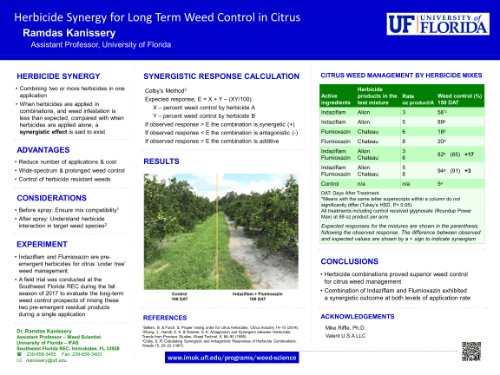 weed science poster